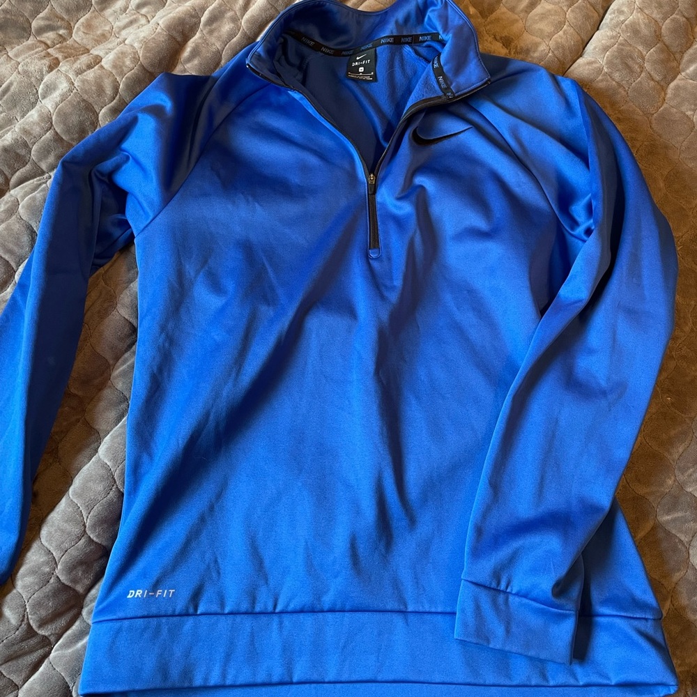 Nike Men’s Medium Quarter Zip Blue